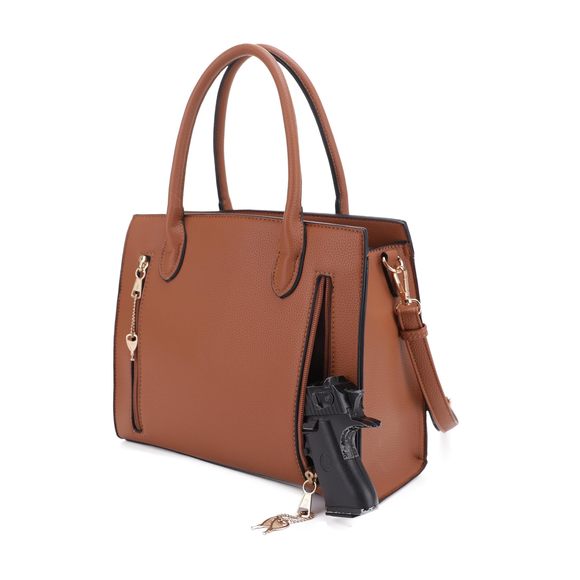 Jessie & Jaems Concealed Carry Purse Satchel Concealed Carry Bag UwU - Picture 3 of 5